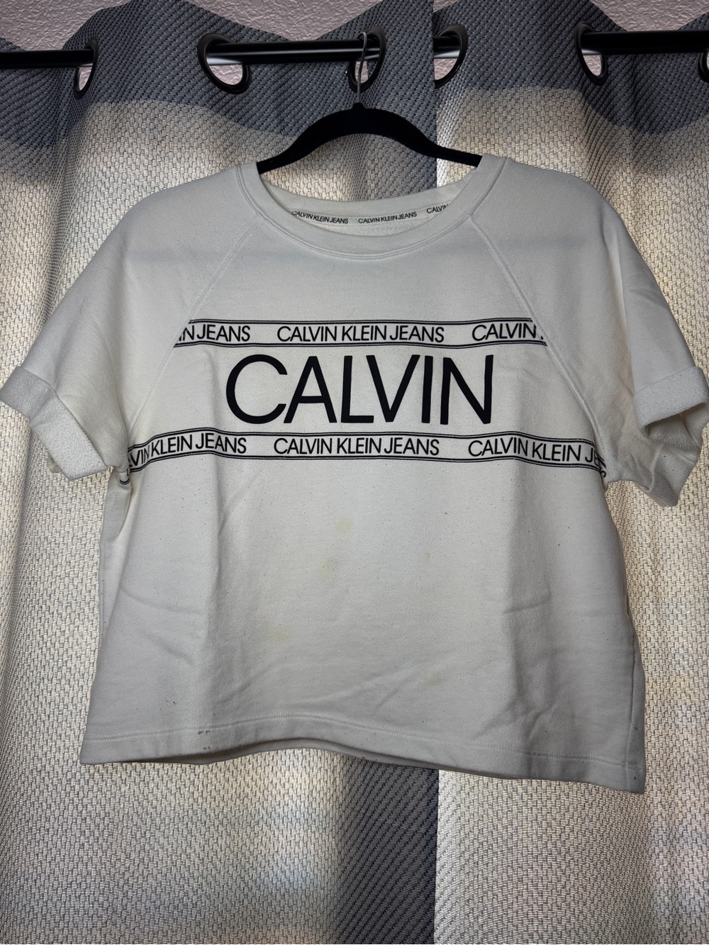 Calvin Klein White Crop Top